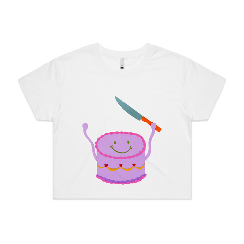 Happy Cake Tee by Lonely Kids Club. All clothing from our T-shirts to our shorts and hoodies are ethically made, and printed packed and shipped from Sydney.