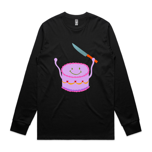 Happy Cake Tee by Lonely Kids Club. All clothing from our T-shirts to our shorts and hoodies are ethically made, and printed packed and shipped from Sydney.