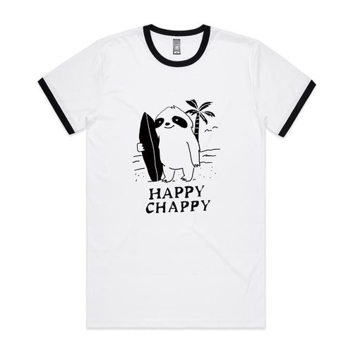Happy Chappy Tee by Lonely Kids Club. All clothing from our T-shirts to our shorts and hoodies are ethically made, and printed packed and shipped from Sydney.