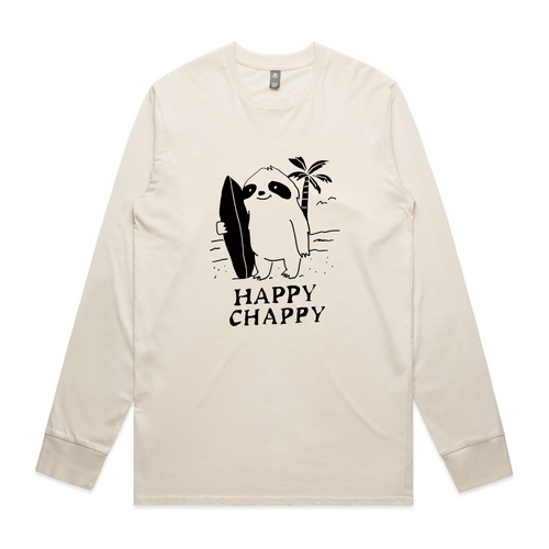 Happy Chappy Tee by Lonely Kids Club. All clothing from our T-shirts to our shorts and hoodies are ethically made, and printed packed and shipped from Sydney.