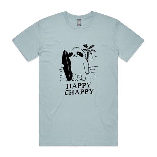 Happy Chappy Tee by Lonely Kids Club. All clothing from our T-shirts to our shorts and hoodies are ethically made, and printed packed and shipped from Sydney.