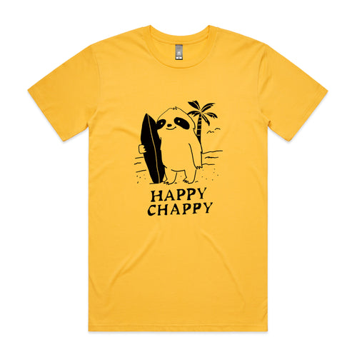 Happy Chappy Tee by Lonely Kids Club. All clothing from our T-shirts to our shorts and hoodies are ethically made, and printed packed and shipped from Sydney.