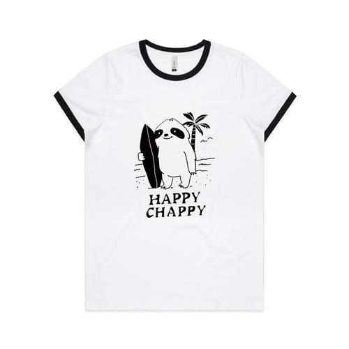 Happy Chappy Tee by Lonely Kids Club. All clothing from our T-shirts to our shorts and hoodies are ethically made, and printed packed and shipped from Sydney.
