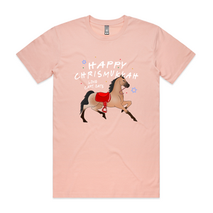 Happy Chrismukkah Tee by Lonely Kids Club. All clothing from our T-shirts to our shorts and hoodies are ethically made, and printed packed and shipped from Sydney.
