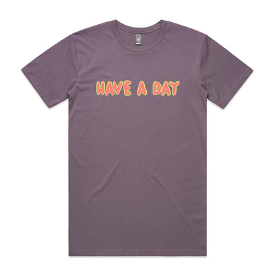 Have A Day Tee by Lonely Kids Club. All clothing from our T-shirts to our shorts and hoodies are ethically made, and printed packed and shipped from Sydney.