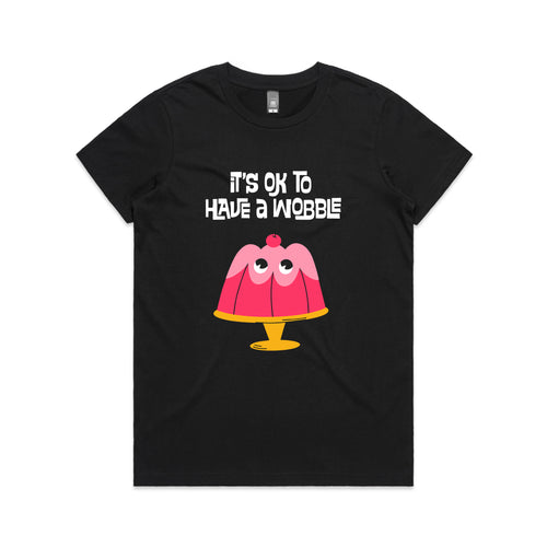 Have A Wobble Tee by Lonely Kids Club. All clothing from our T-shirts to our shorts and hoodies are ethically made, and printed packed and shipped from Sydney.