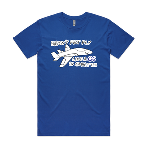 Haven't Felt Fly Tee by Lonely Kids Club. All clothing from our T-shirts to our shorts and hoodies are ethically made, and printed packed and shipped from Sydney.
