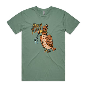 Hawk Tuah Tee by Lonely Kids Club. All clothing from our T-shirts to our shorts and hoodies are ethically made, and printed packed and shipped from Sydney.
