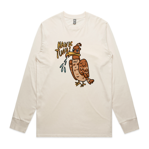 Hawk Tuah Tee by Lonely Kids Club. All clothing from our T-shirts to our shorts and hoodies are ethically made, and printed packed and shipped from Sydney.