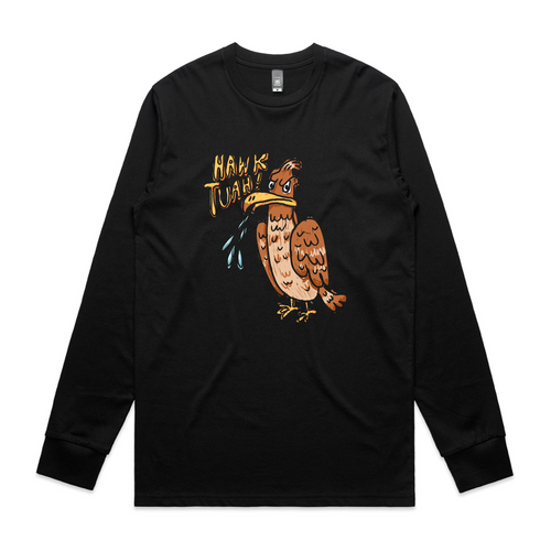 Hawk Tuah Tee by Lonely Kids Club. All clothing from our T-shirts to our shorts and hoodies are ethically made, and printed packed and shipped from Sydney.