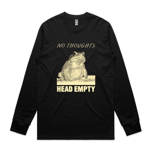 Head Empty Tee by Lonely Kids Club. All clothing from our T-shirts to our shorts and hoodies are ethically made, and printed packed and shipped from Sydney.