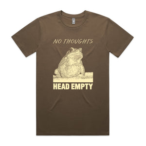 Head Empty Tee by Lonely Kids Club. All clothing from our T-shirts to our shorts and hoodies are ethically made, and printed packed and shipped from Sydney.
