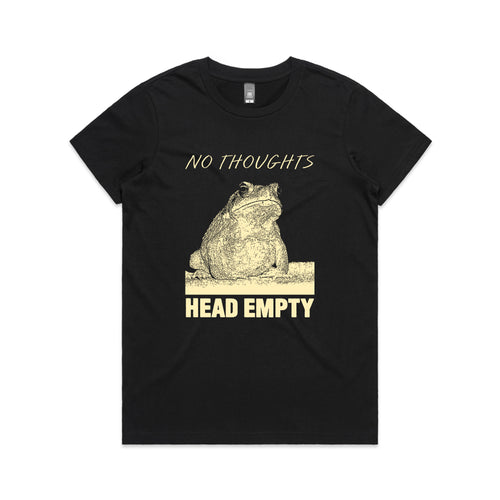 Head Empty Tee by Lonely Kids Club. All clothing from our T-shirts to our shorts and hoodies are ethically made, and printed packed and shipped from Sydney.
