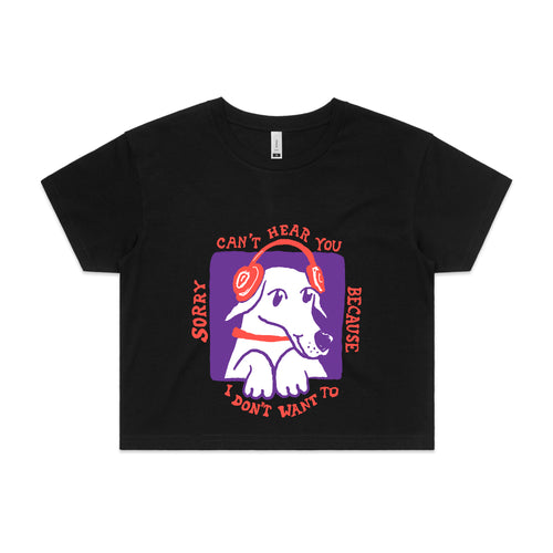 Can't Hear You Tee by Lonely Kids Club. All clothing from our T-shirts to our shorts and hoodies are ethically made, and printed packed and shipped from Sydney.