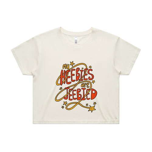 My Heebies Are Jeebied Tee by Lonely Kids Club. All clothing from our T-shirts to our shorts and hoodies are ethically made, and printed packed and shipped from Sydney.