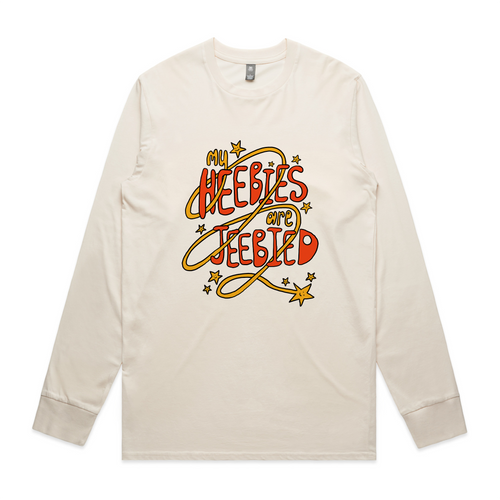 My Heebies Are Jeebied Tee by Lonely Kids Club. All clothing from our T-shirts to our shorts and hoodies are ethically made, and printed packed and shipped from Sydney.