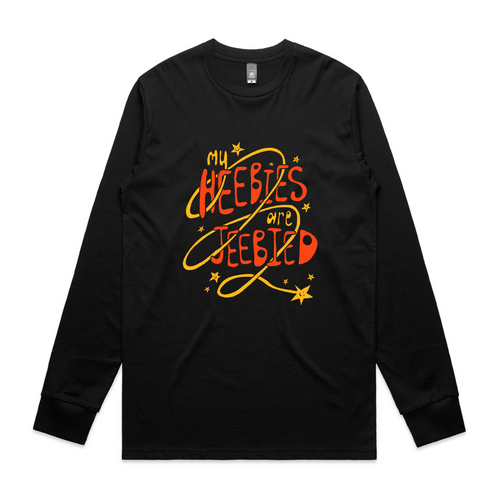 My Heebies Are Jeebied Tee by Lonely Kids Club. All clothing from our T-shirts to our shorts and hoodies are ethically made, and printed packed and shipped from Sydney.