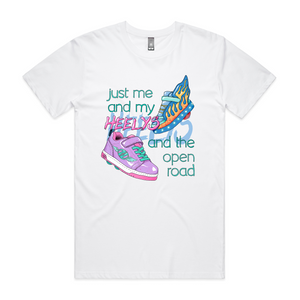 Heelys Tee by Lonely Kids Club. All clothing from our T-shirts to our shorts and hoodies are ethically made, and printed packed and shipped from Sydney.