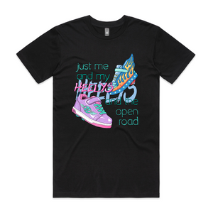 Heelys Tee by Lonely Kids Club. All clothing from our T-shirts to our shorts and hoodies are ethically made, and printed packed and shipped from Sydney.