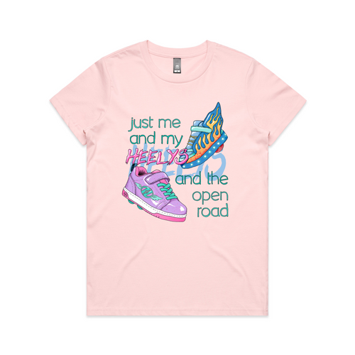 Heelys Tee by Lonely Kids Club. All clothing from our T-shirts to our shorts and hoodies are ethically made, and printed packed and shipped from Sydney.