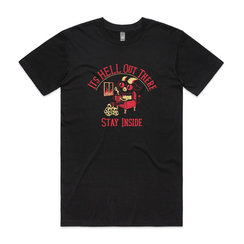 Hell Out There Tee by Lonely Kids Club. All clothing from our T-shirts to our shorts and hoodies are ethically made, and printed packed and shipped from Sydney.