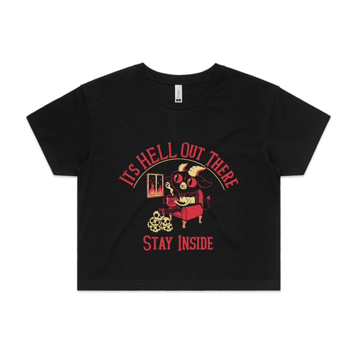 Hell Out There Tee by Lonely Kids Club. All clothing from our T-shirts to our shorts and hoodies are ethically made, and printed packed and shipped from Sydney.