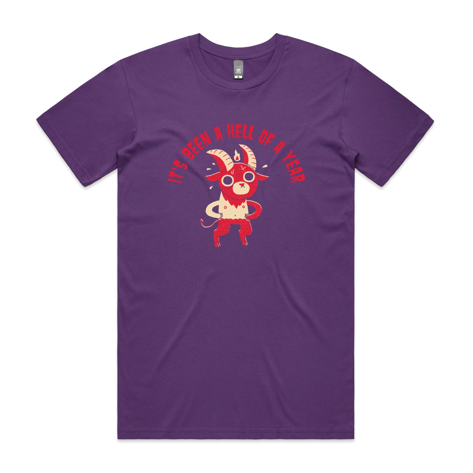 Hell Of A Year Tee by Lonely Kids Club. All clothing from our T-shirts to our shorts and hoodies are ethically made, and printed packed and shipped from Sydney.