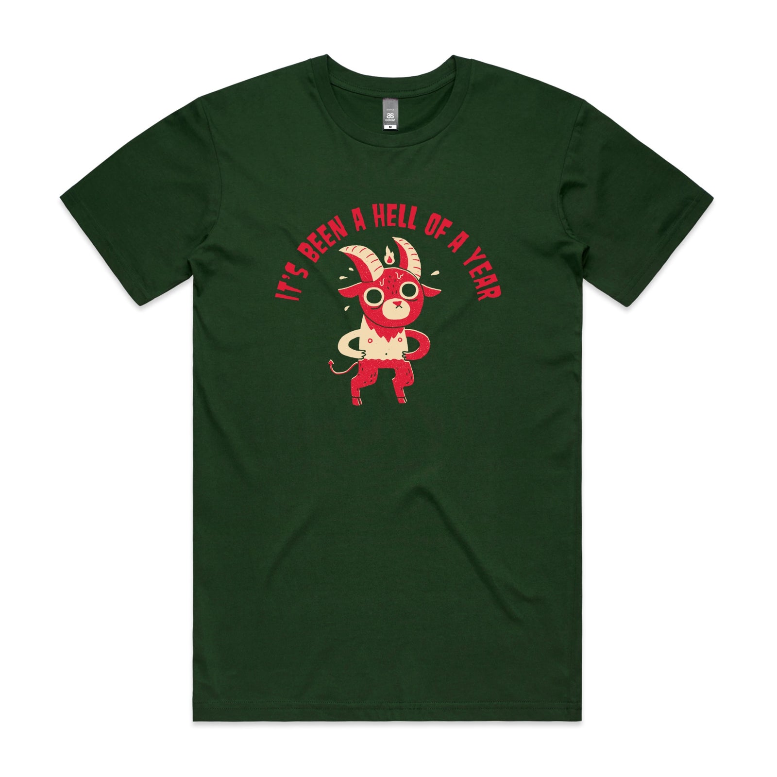 Hell Of A Year Tee by Lonely Kids Club. All clothing from our T-shirts to our shorts and hoodies are ethically made, and printed packed and shipped from Sydney.