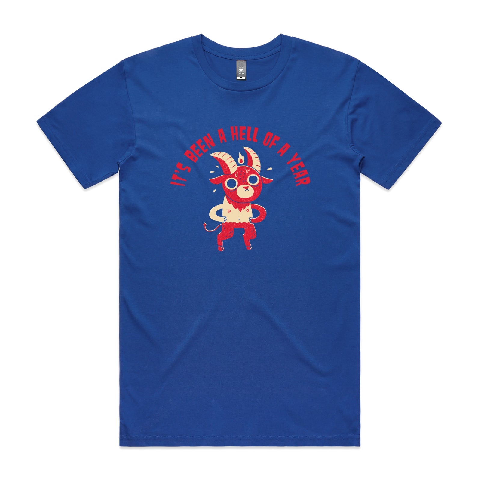 Hell Of A Year Tee by Lonely Kids Club. All clothing from our T-shirts to our shorts and hoodies are ethically made, and printed packed and shipped from Sydney.