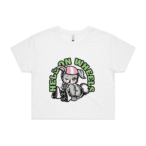 Hell On Wheels Tee by Lonely Kids Club. All clothing from our T-shirts to our shorts and hoodies are ethically made, and printed packed and shipped from Sydney.