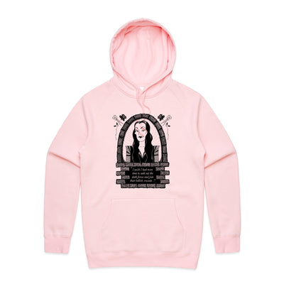 Hellish Crusade Hoodie by Lonely Kids Club. All clothing from our T-shirts to our shorts and hoodies are ethically made, and printed packed and shipped from Sydney.