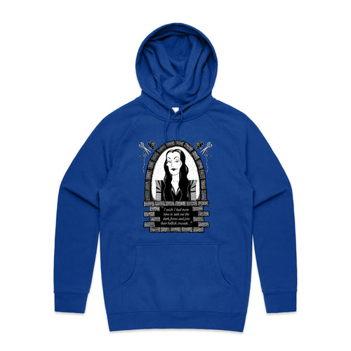 Hellish Crusade Hoodie by Lonely Kids Club. All clothing from our T-shirts to our shorts and hoodies are ethically made, and printed packed and shipped from Sydney.
