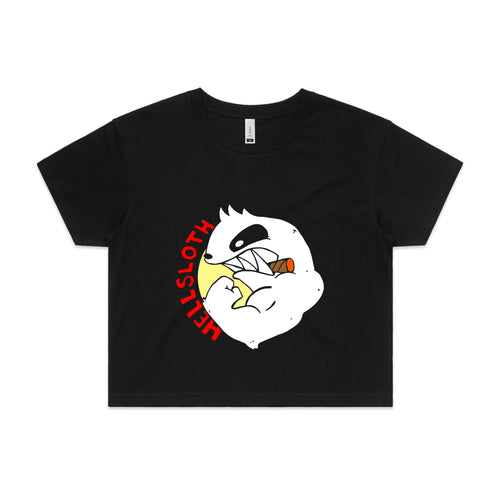 Hellsloth Tee by Lonely Kids Club. All clothing from our T-shirts to our shorts and hoodies are ethically made, and printed packed and shipped from Sydney.