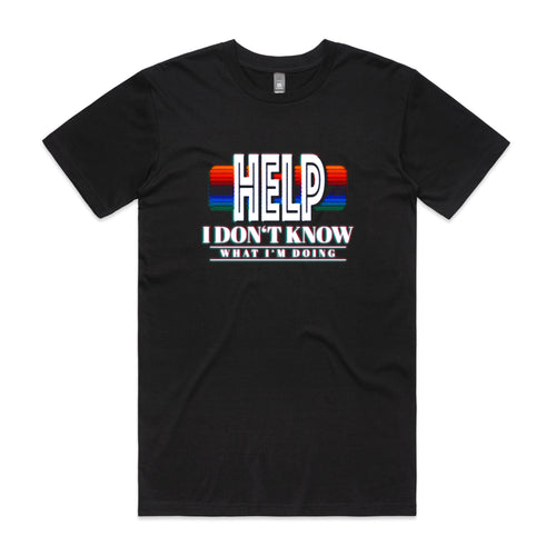 Help Tee by Lonely Kids Club. All clothing from our T-shirts to our shorts and hoodies are ethically made, and printed packed and shipped from Sydney.