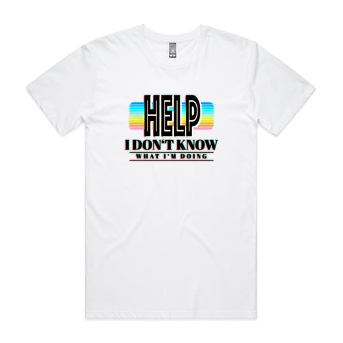 Help Tee by Lonely Kids Club. All clothing from our T-shirts to our shorts and hoodies are ethically made, and printed packed and shipped from Sydney.