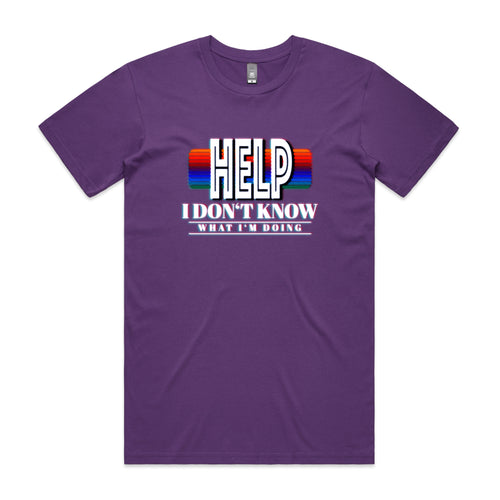 Help Tee by Lonely Kids Club. All clothing from our T-shirts to our shorts and hoodies are ethically made, and printed packed and shipped from Sydney.