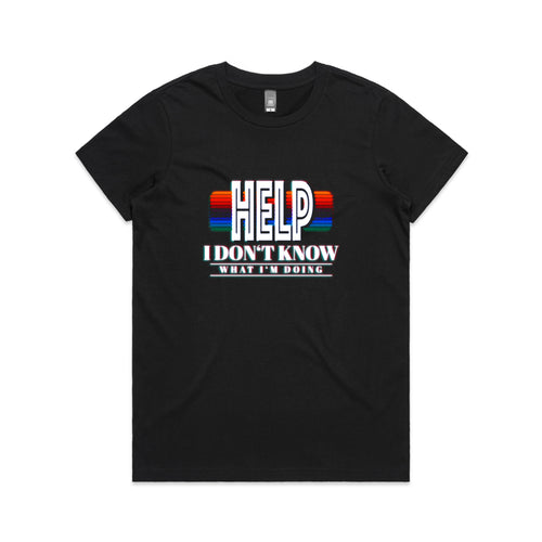 Help Tee by Lonely Kids Club. All clothing from our T-shirts to our shorts and hoodies are ethically made, and printed packed and shipped from Sydney.