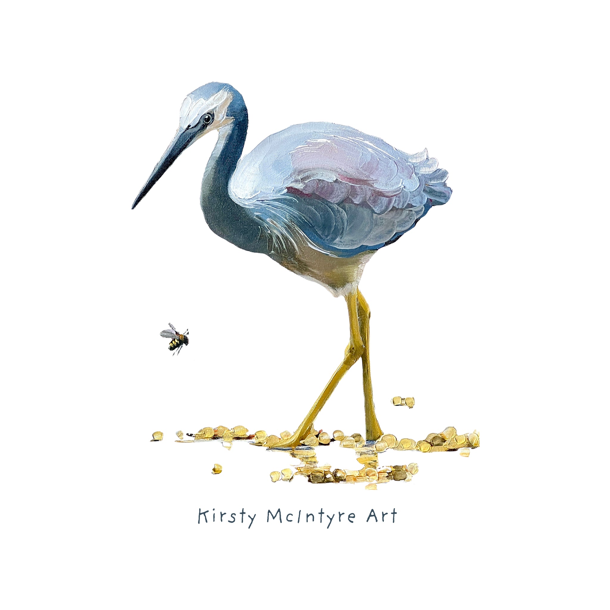 White Faced Heron Tee