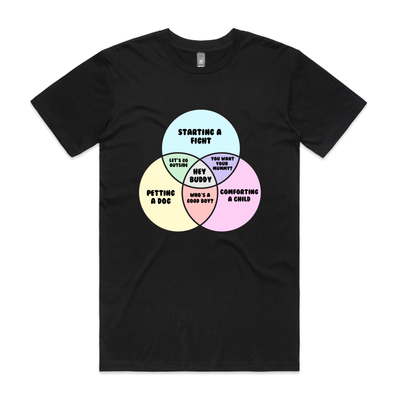Hey Buddy Tee by Lonely Kids Club. All clothing from our T-shirts to our shorts and hoodies are ethically made, and printed packed and shipped from Sydney.