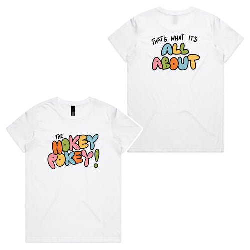 The Hokey Pokey Tee by Lonely Kids Club. All clothing from our T-shirts to our shorts and hoodies are ethically made, and printed packed and shipped from Sydney.