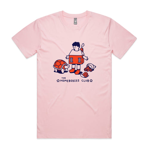Homebodies Tee by Lonely Kids Club. All clothing from our T-shirts to our shorts and hoodies are ethically made, and printed packed and shipped from Sydney.
