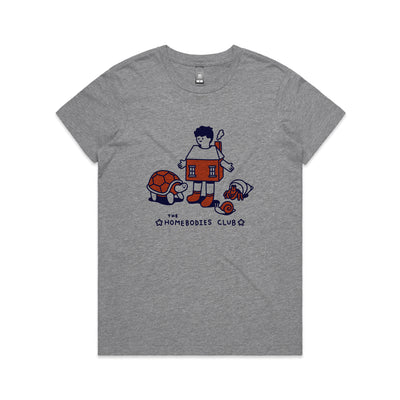 Homebodies Tee by Lonely Kids Club. All clothing from our T-shirts to our shorts and hoodies are ethically made, and printed packed and shipped from Sydney.