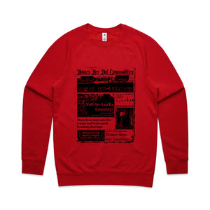 Homes Are Not Commodities Jumper by Lonely Kids Club. All clothing from our T-shirts to our shorts and hoodies are ethically made, and printed packed and shipped from Sydney.