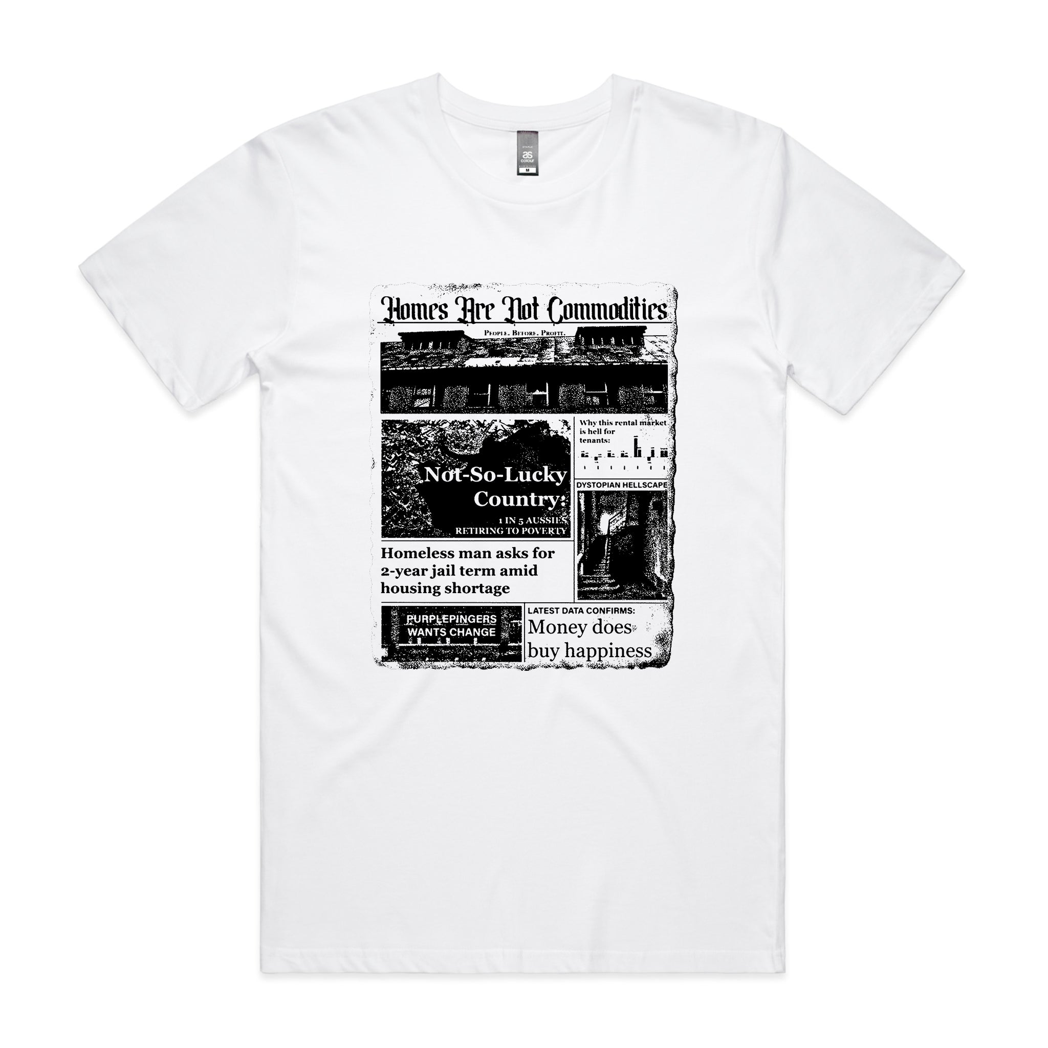 Homes Are Not Commodities Tee