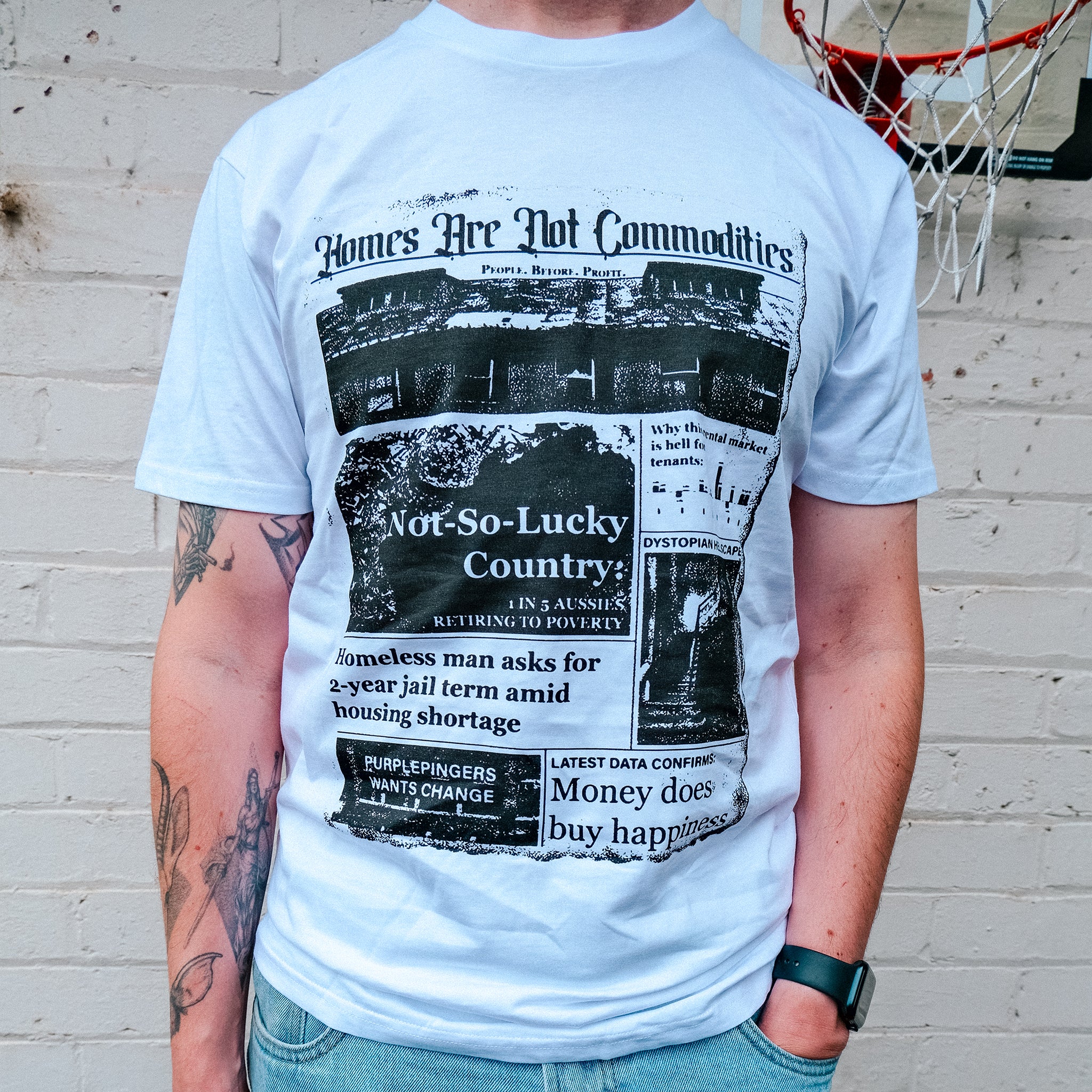 Homes Are Not Commodities Tee