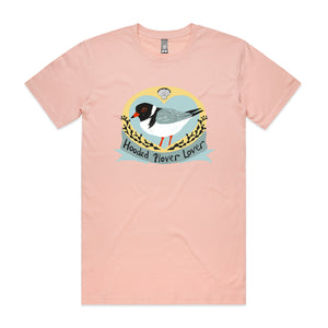 Hooded Plover Lover Tee by Lonely Kids Club. All clothing from our T-shirts to our shorts and hoodies are ethically made, and printed packed and shipped from Sydney.
