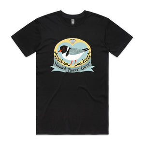 Hooded Plover Lover Tee by Lonely Kids Club. All clothing from our T-shirts to our shorts and hoodies are ethically made, and printed packed and shipped from Sydney.