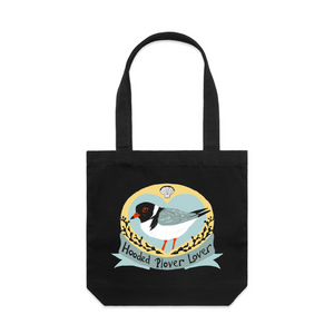 Hooded Plover Lover Tote by Lonely Kids Club. All clothing from our T-shirts to our shorts and hoodies are ethically made, and printed packed and shipped from Sydney.