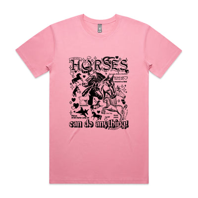Horses Tee by Lonely Kids Club. All clothing from our T-shirts to our shorts and hoodies are ethically made, and printed packed and shipped from Sydney.