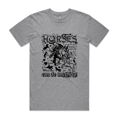 Horses Tee by Lonely Kids Club. All clothing from our T-shirts to our shorts and hoodies are ethically made, and printed packed and shipped from Sydney.